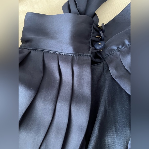 Romeo and Juliet Silky Neck Tie Blouse - Picture 6 of 9